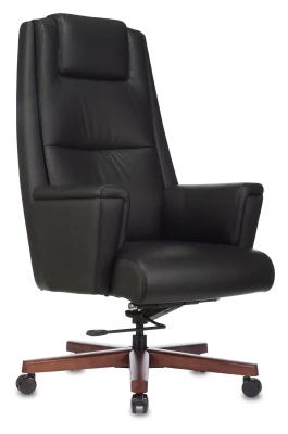 Кресло для руководителя Бюрократ DUKE черная кожа