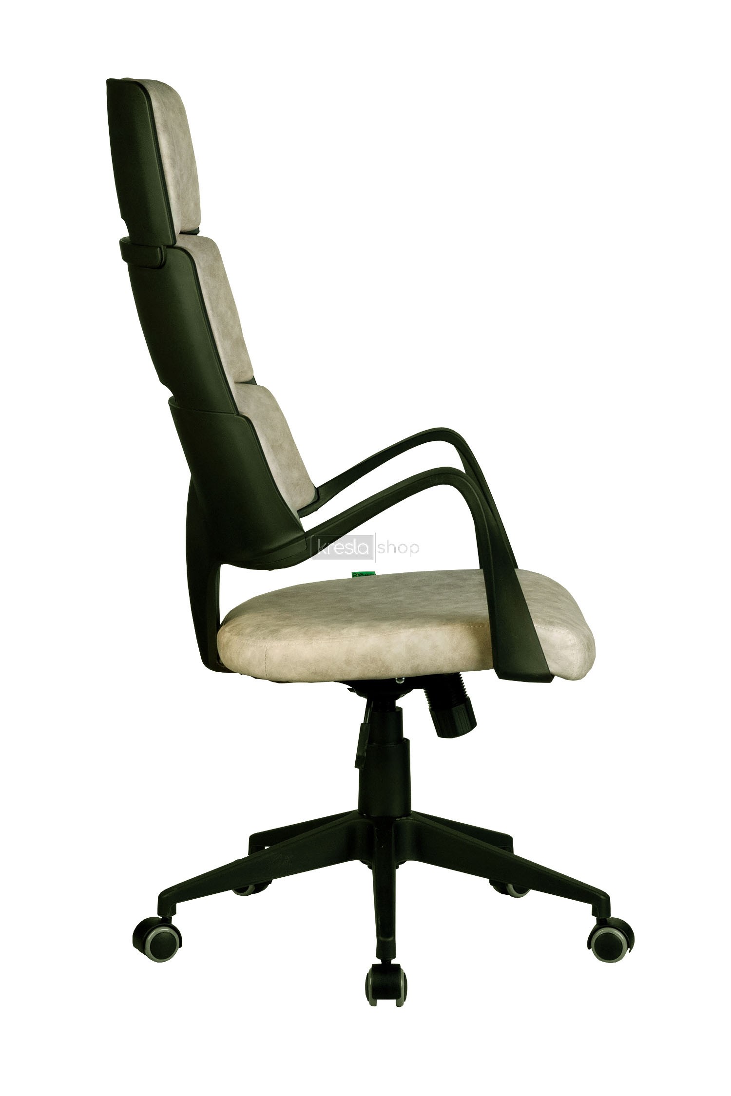 Кресло для руководителя Riva Chair RCH SAKURA+Чёрный пластик/Фьюжн пустыня Сахара
