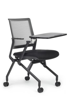 Конференц-кресло Riva Design Chair Moby D2002T черная ткань с пюпитром