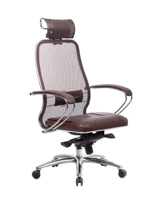 Кресло для руководителя Метта Samurai SL-2.04 коричневый