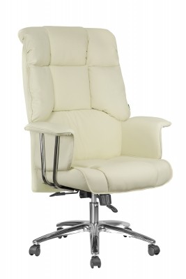 Кресло для руководителя Riva Chair RCH 9502+экокожа кремовый